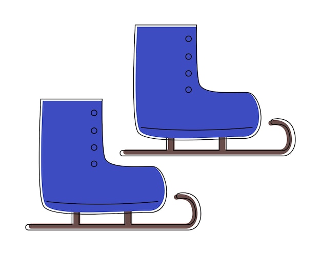 Ilustración vectorial de patines