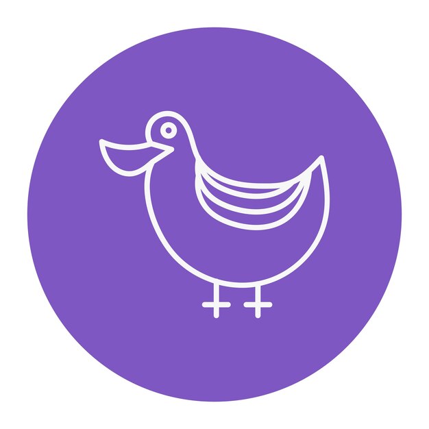 Ilustración vectorial del pato