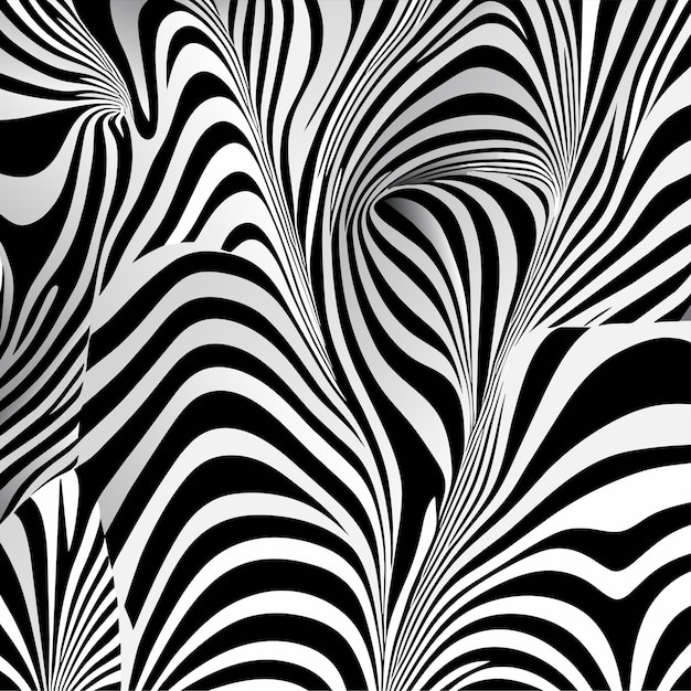 Ilustración vectorial de patrón de cebra sin costuras