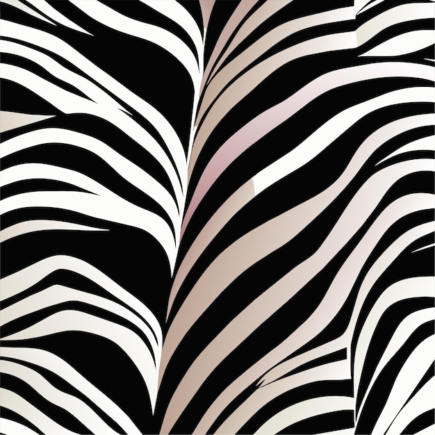 Ilustración vectorial de patrón de cebra sin costuras