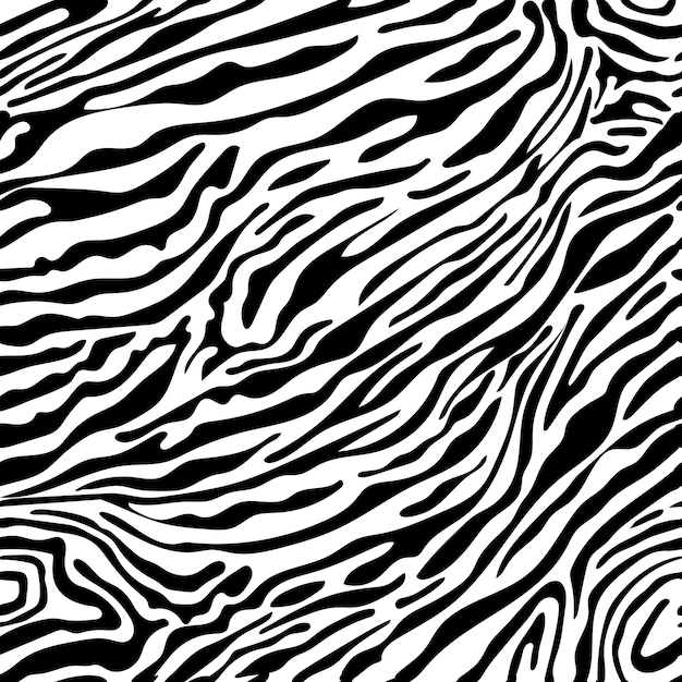 Ilustración vectorial de patrón de cebra sin costuras