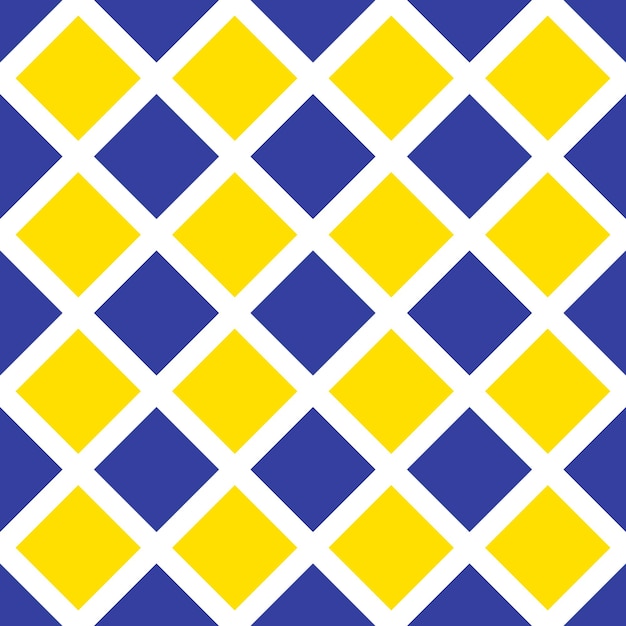 Ilustración vectorial del patrón sin costura de Rhombus amarillo y púrpura