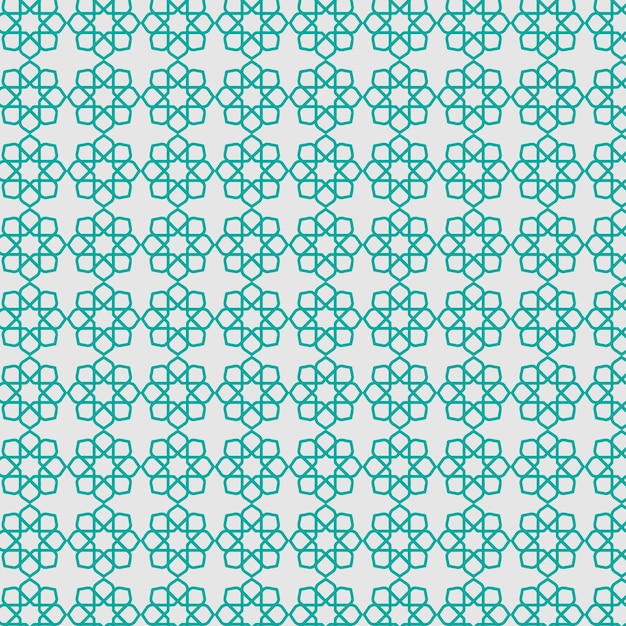 una ilustración vectorial de un patrón sin costuras de líneas verdes y puntos sobre un fondo blanco