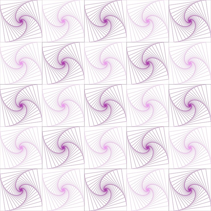 Ilustración vectorial de patrón sin costuras de marco de alambre Fondo de diseño Zentangle en color magenta gradiente