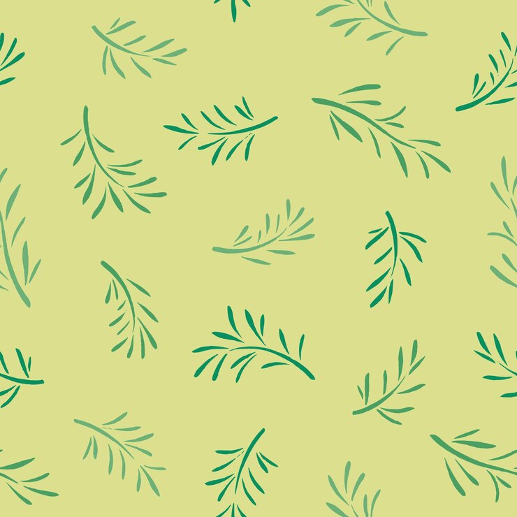 Vector ilustración vectorial de patrón sin costuras de romero para decoración de papel tapiz impreso