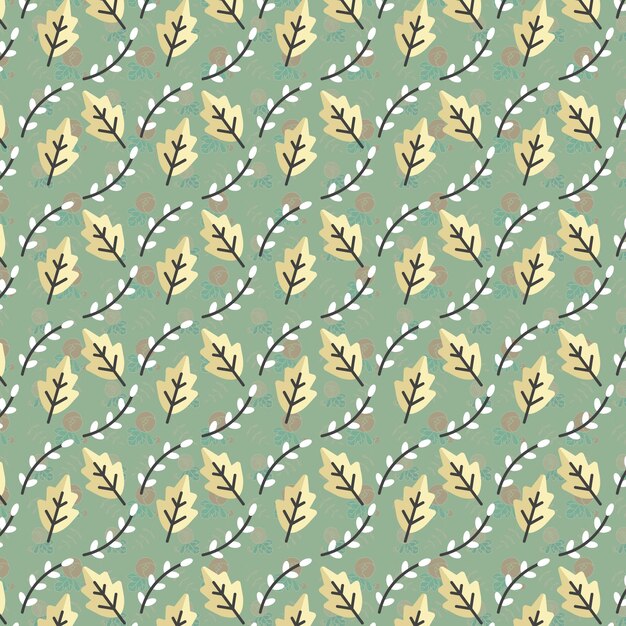 una ilustración vectorial de un patrón floral
