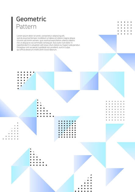 Ilustración vectorial de patrón geométrico colorido
