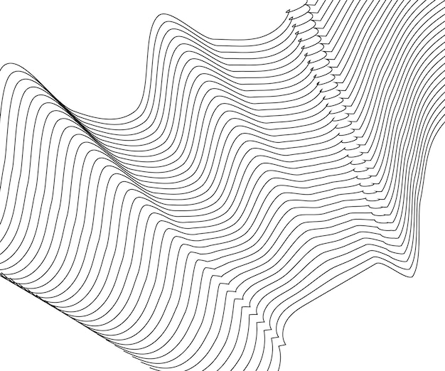 Ilustración vectorial del patrón gris de las líneas fondo abstracto