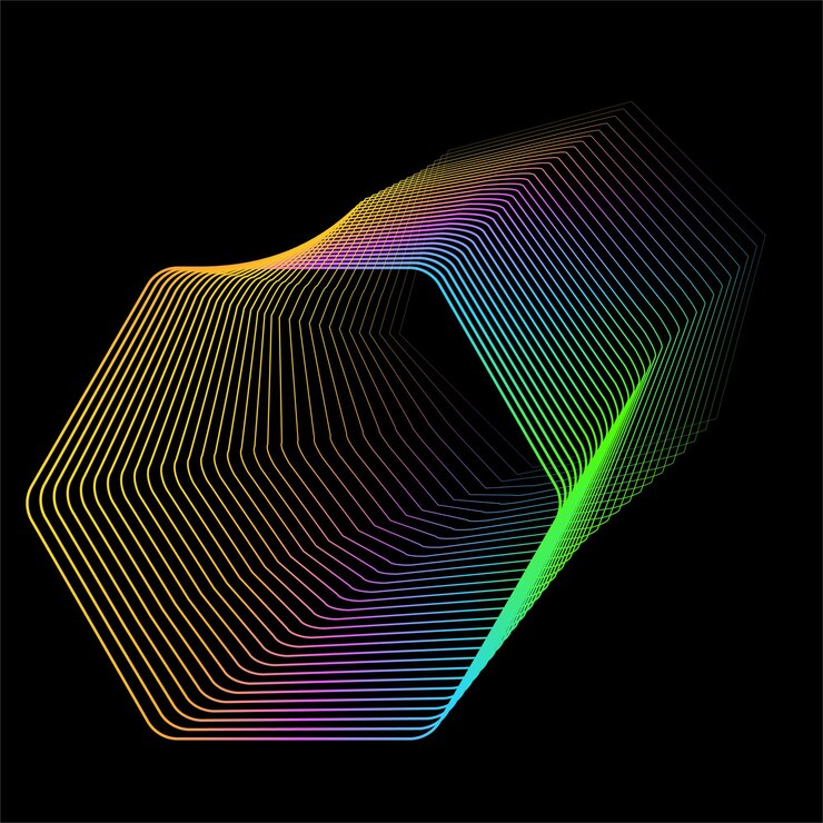 Vector ilustración vectorial del patrón de movimiento de líneas y formas de fondo abstracto geométrico eps10