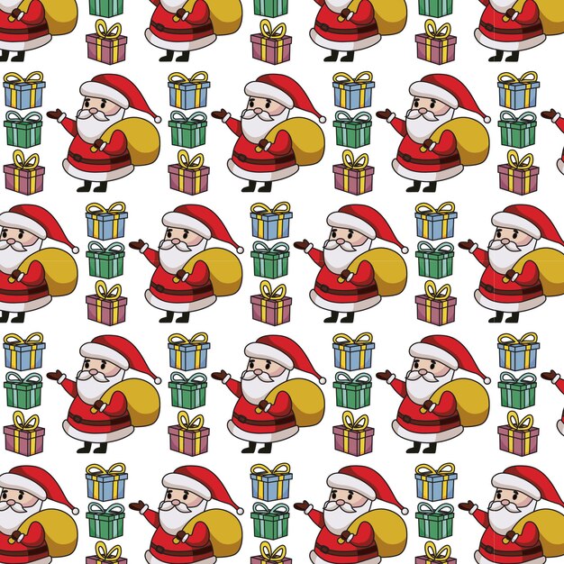 Ilustración vectorial del patrón de Navidad