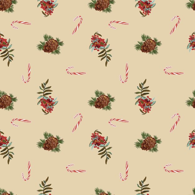 Ilustración vectorial de un patrón navideño en el formato de la versión EPS10