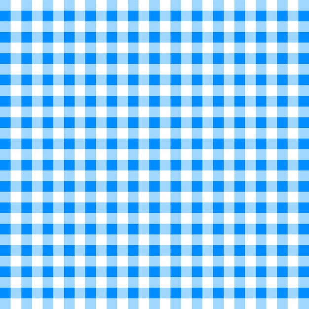 Vector ilustración vectorial del patrón de tela de gingham a cuadros de scott azul