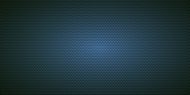 Ilustración vectorial del patrón de textura sin costuras de fibra de carbono diagonal negra y azul