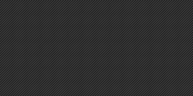 Ilustración vectorial del patrón de textura sin costuras de fibra de carbono diagonal negra
