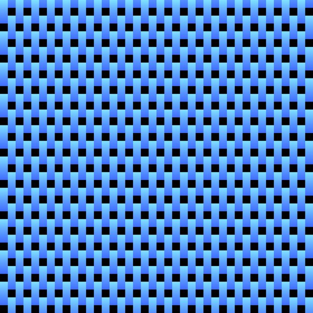 Ilustración vectorial del patrón de textura sin costuras de fibra de carbono vertical negra y azul