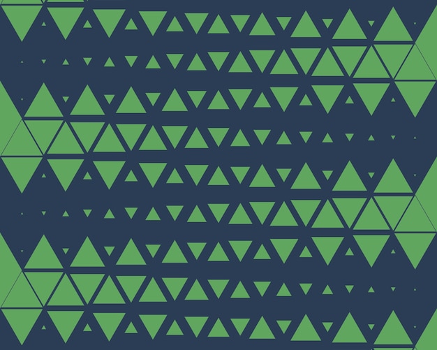 Ilustración vectorial de patrón triangular de medio tono patrón sin costuras geométrico en fondo aislado concepto de signo de disminución de triángulo