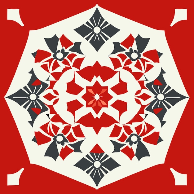 Ilustración vectorial de patrón turco