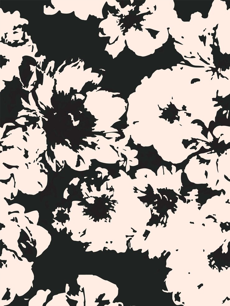 Ilustración vectorial de patrones sin costuras de flores Flores abstractas Vector floral con hojas