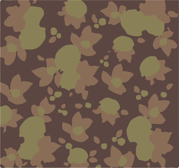 Ilustración vectorial de patrones sin costuras de flores Flores abstractas Vector floral con hojas