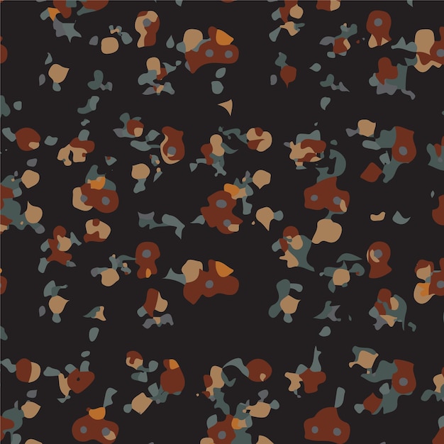 Ilustración vectorial de patrones sin costuras de flores Flores abstractas Vector floral con hojas