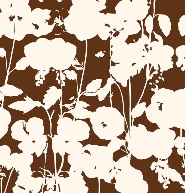 Ilustración vectorial de patrones sin costuras de flores Flores abstractas Vector floral con hojas