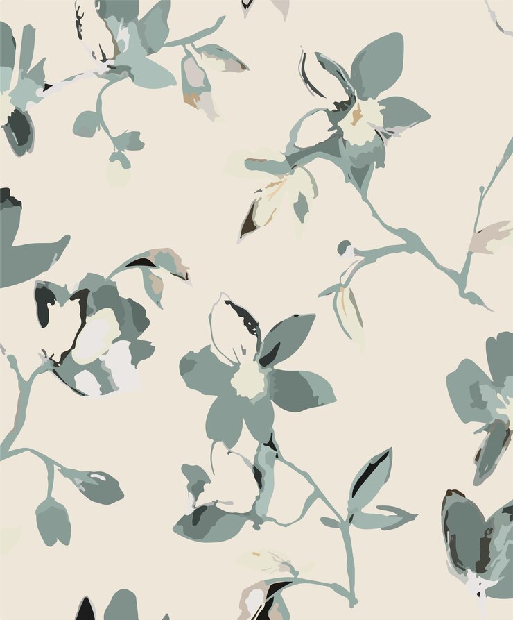 Ilustración vectorial de patrones sin costuras de flores Flores abstractas Vector floral con hojas