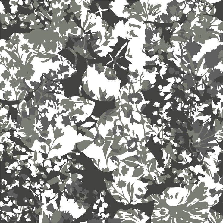 Ilustración vectorial de patrones sin costuras de flores Flores abstractas Vector floral con hojas