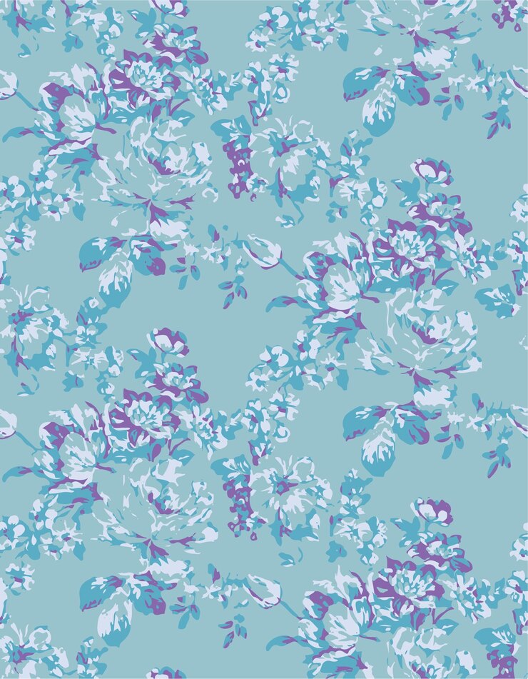 Ilustración vectorial de patrones sin costuras de flores Flores abstractas Vector floral con hojas