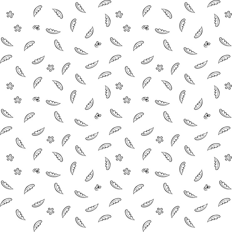 Ilustración vectorial de patrones florales decorativos