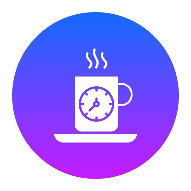 Ilustración vectorial de la pausa para el café