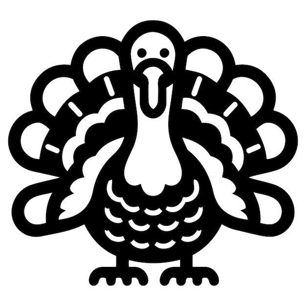 Ilustración vectorial del pavo de Acción de Gracias