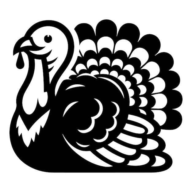 Ilustración vectorial del pavo del día de Acción de Gracias