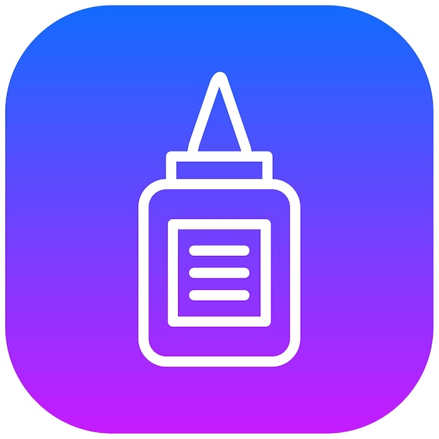 Ilustración vectorial de pegamento
