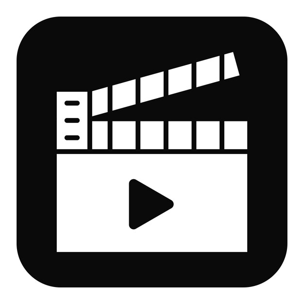 Ilustración vectorial de la película Clapperboard