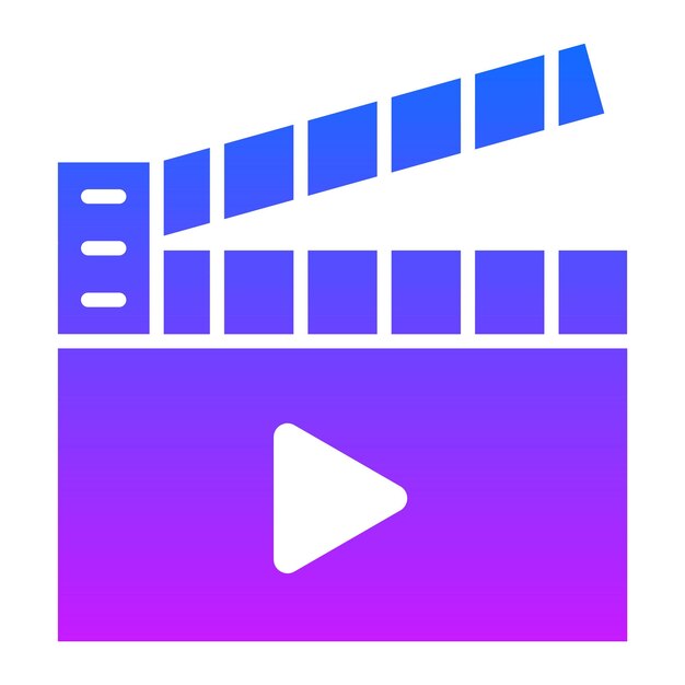 Ilustración vectorial de la película Clapperboard