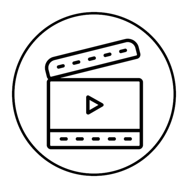 Ilustración vectorial de películas en 3D