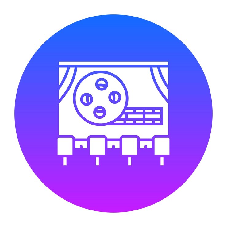 Vector ilustración vectorial de películas