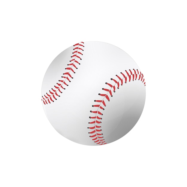 Ilustración vectorial de la pelota de béisbol