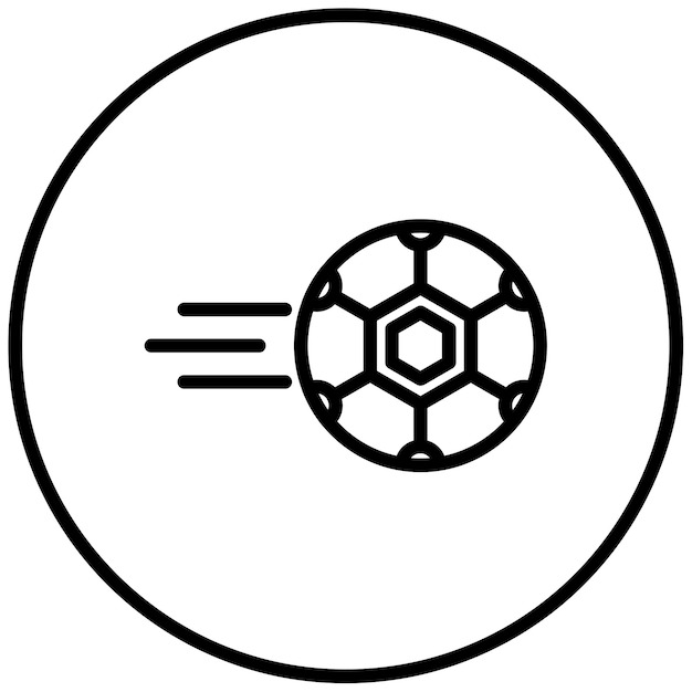 Ilustración vectorial de la pelota de fútbol