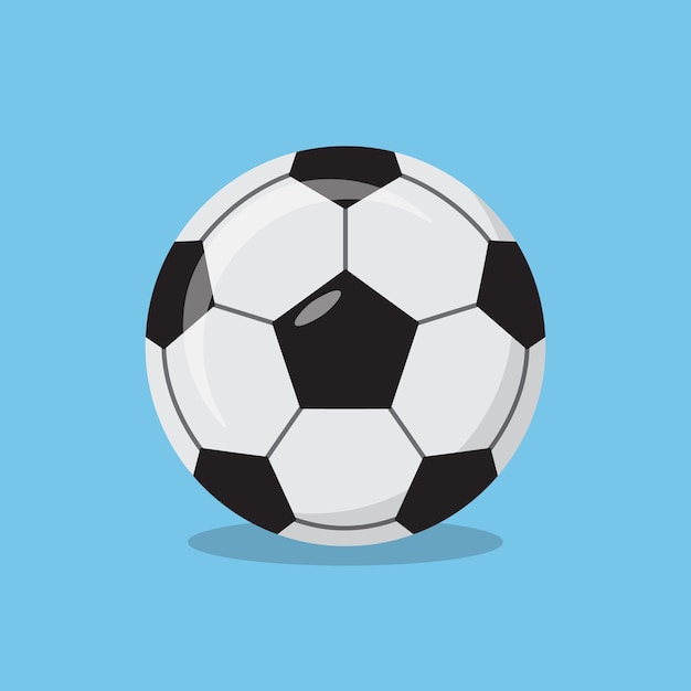 Ilustración vectorial de la pelota de fútbol