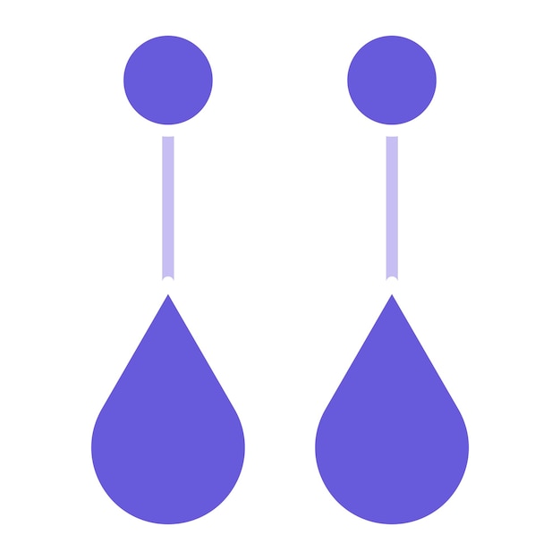 Ilustración vectorial de pendientes