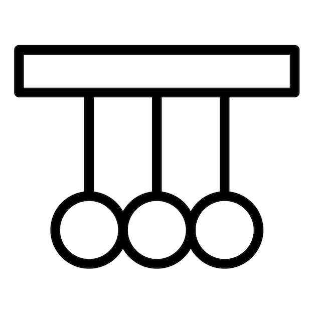 Ilustración vectorial del péndulo