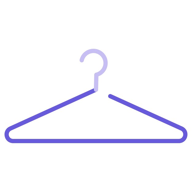 Ilustración vectorial de la percha de ropa