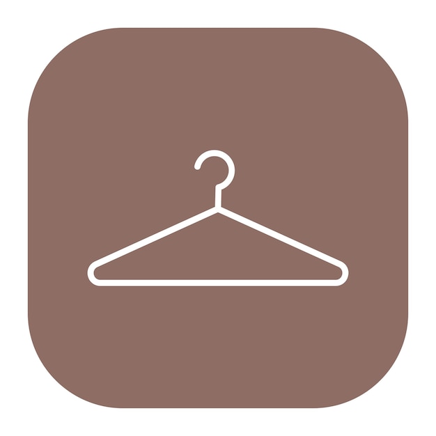 Ilustración vectorial de la percha de ropa