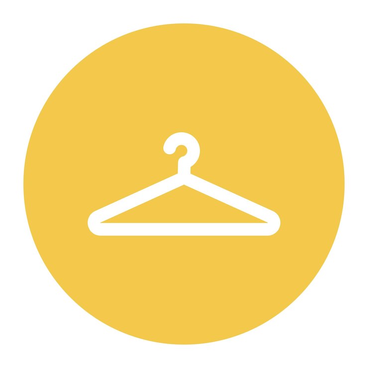 Ilustración vectorial de la percha de ropa