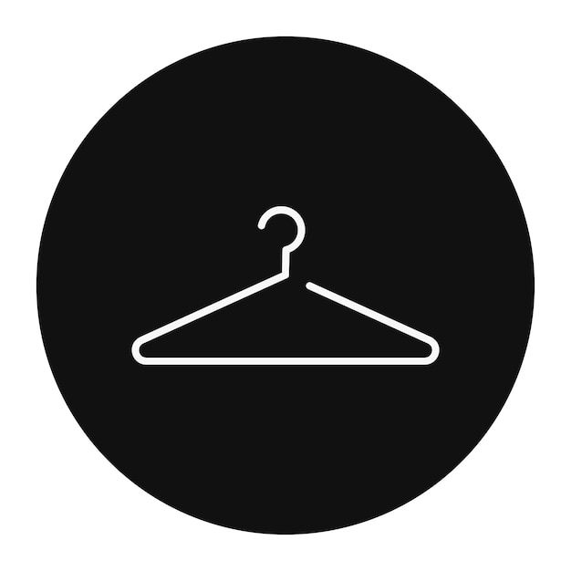Ilustración vectorial de la percha de ropa