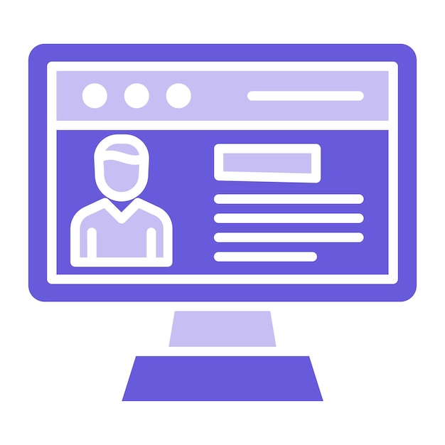 Ilustración vectorial del perfil de la empresa