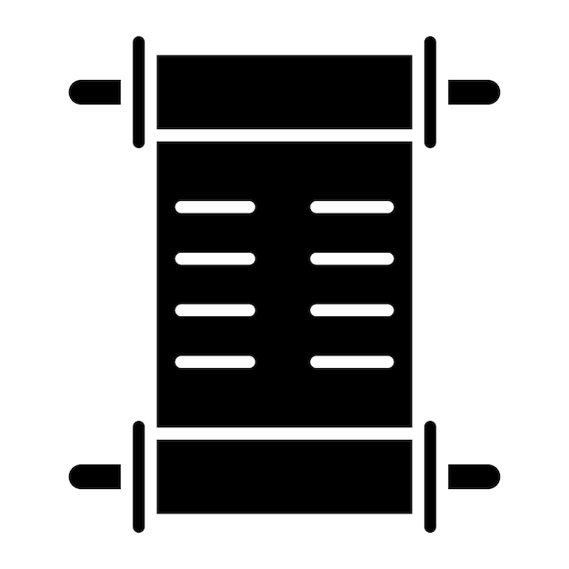 Ilustración vectorial del pergamino