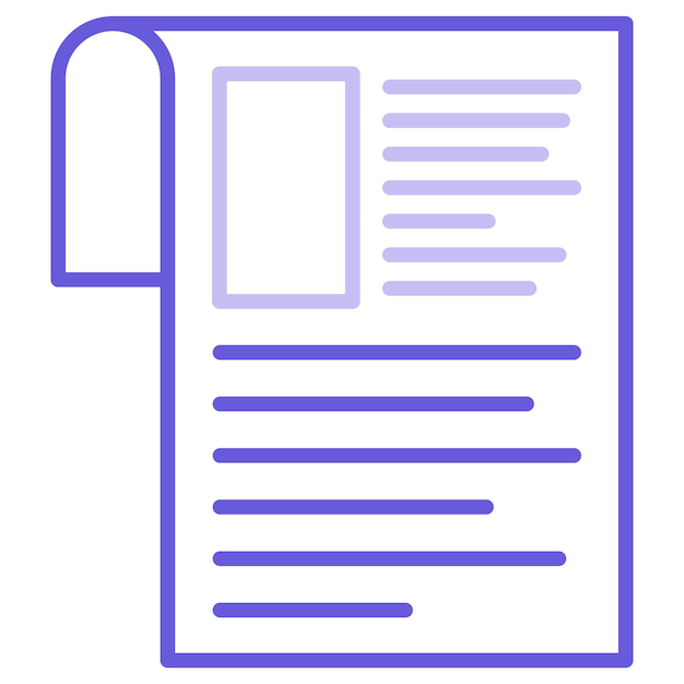 Ilustración vectorial de periódico