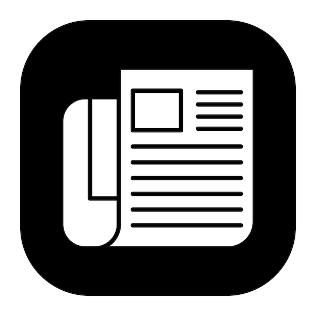 Ilustración vectorial de periódico